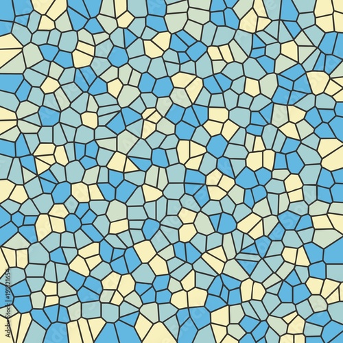 Background from stones, mosaic, vector icon, multicolored wallpaper with black contour
