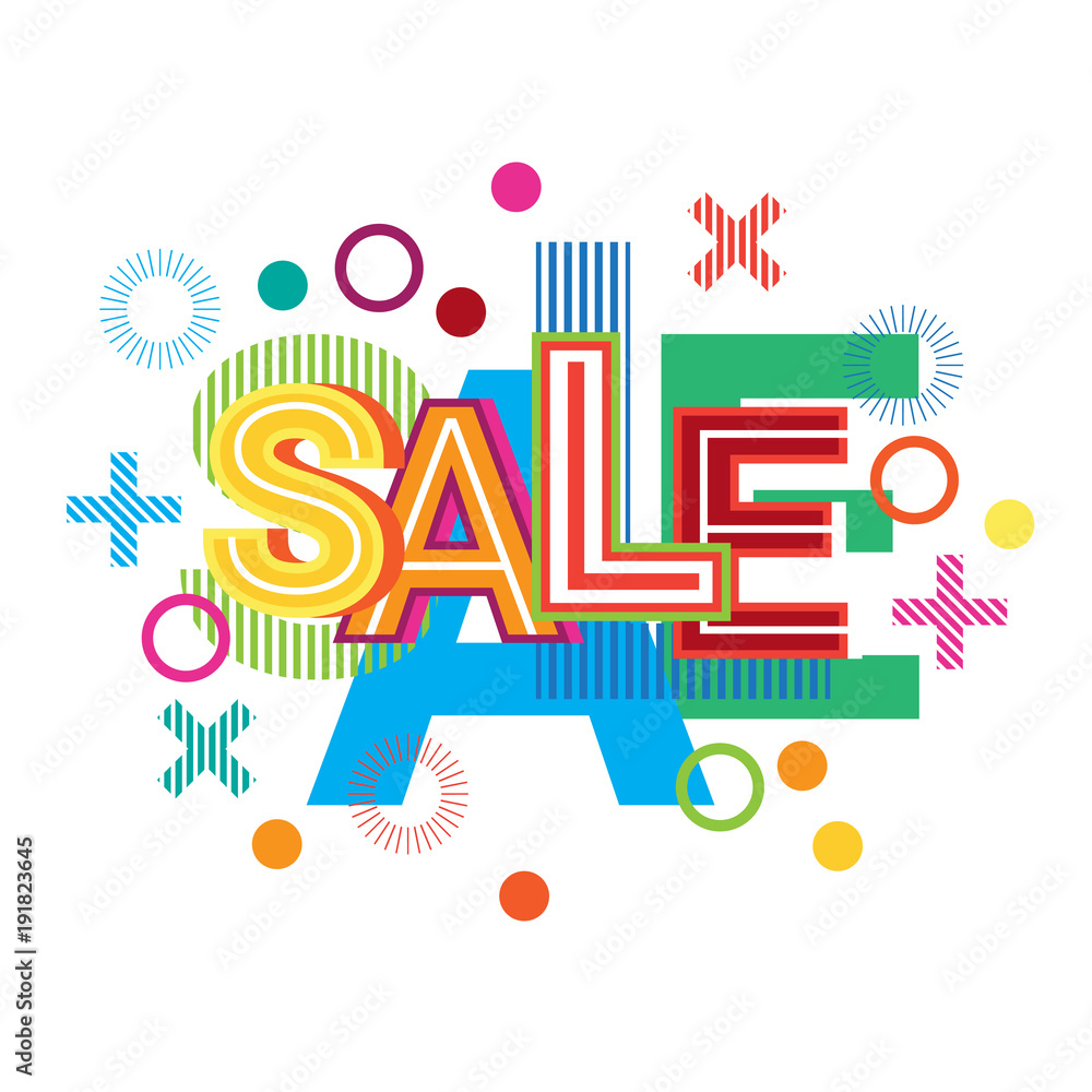 Sale Word Creative Graphic Design Commerce Business Sale Word Creative Graphic Design Commerce Business