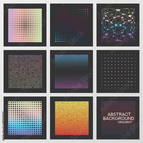 Abstract Creative concept vector multicolored blurred background set. For Web and Mobile Applications, art illustration template design, business infographic and social media, modern decoration.
