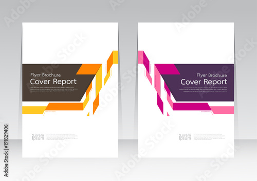 Vector abstract design cover report layout brochure poster template.