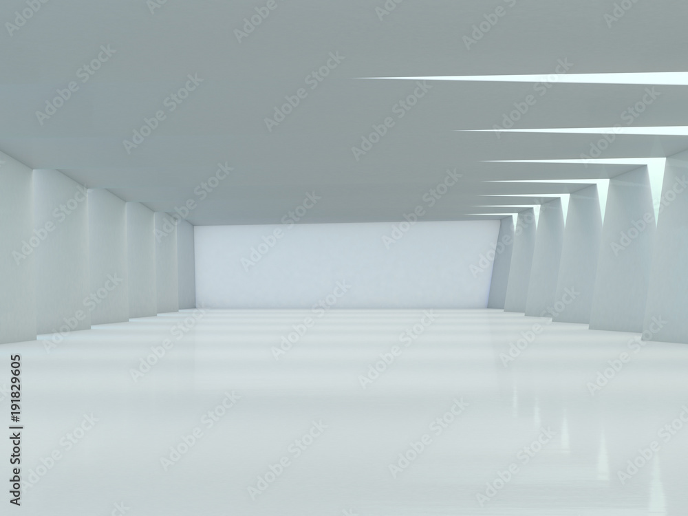 Obraz premium Abstract modern architecture background. 3D rendering