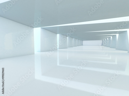 Abstract modern architecture background. 3D rendering © polesnoy