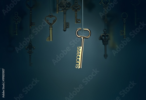 onceptual image with hanging keys © BazziBa
