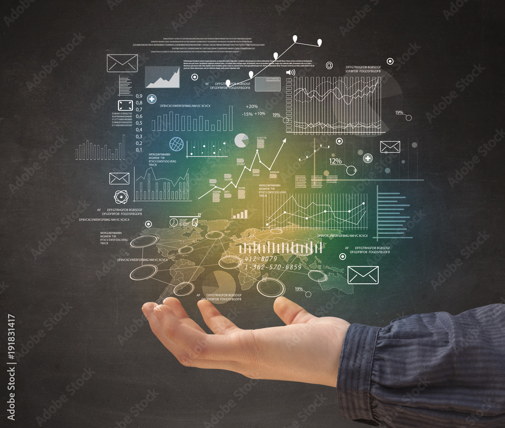 Obraz premium Hand holding business plan