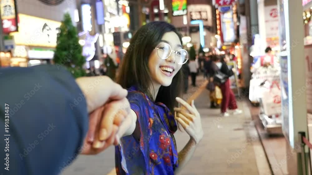 Japanese teen girl in tokyo, lifestyle and portraits vídeo de Stock | Adobe Stock