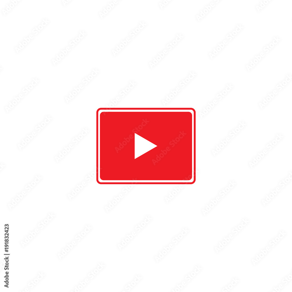 video play icon. One of set web icons video play icon. One of set web icons