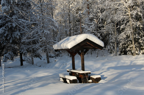 Wallpaper Mural Table by cross country ski tracks Torontodigital.ca