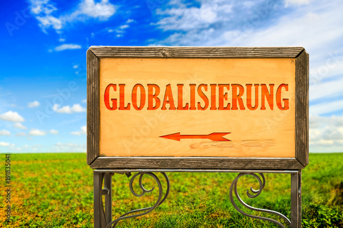 Schild 284 - Globalisierung