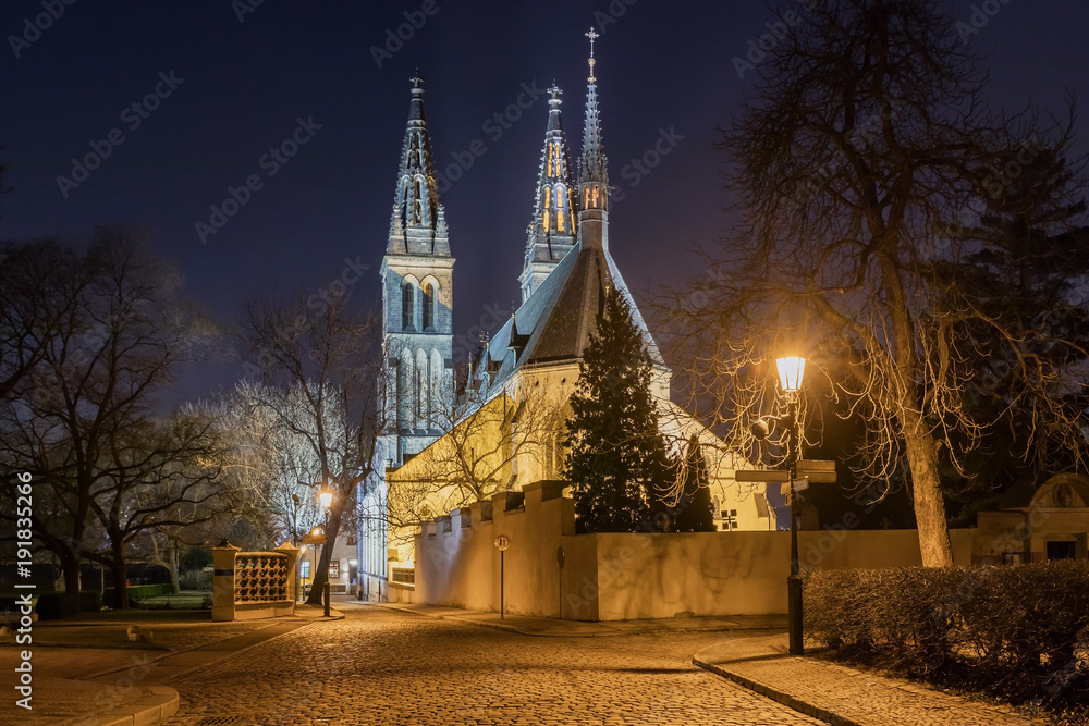 Basilica of St Peter and St Paul in Vysehrad, Prague,