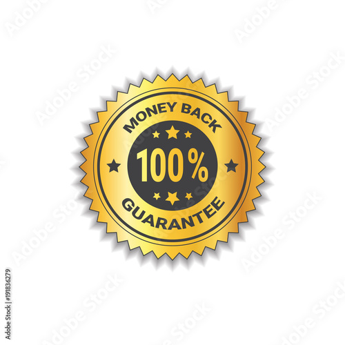 Golden Sticker Money Back With Guarantee 100