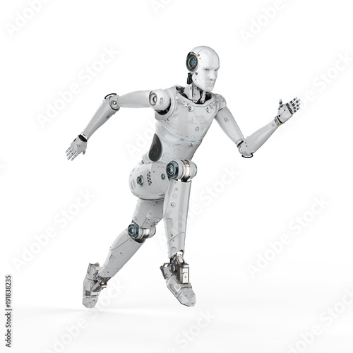 robot jumping or running