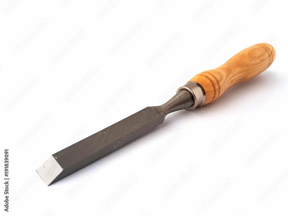 Carpenters chisel isolated on white background Carpenters chisel isolated on white background
