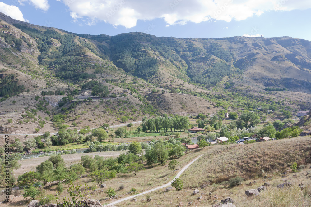 The upper reaches of the river Mtkvari in the vicinity of Vardzia. The Republic of Georgia,Caucasus