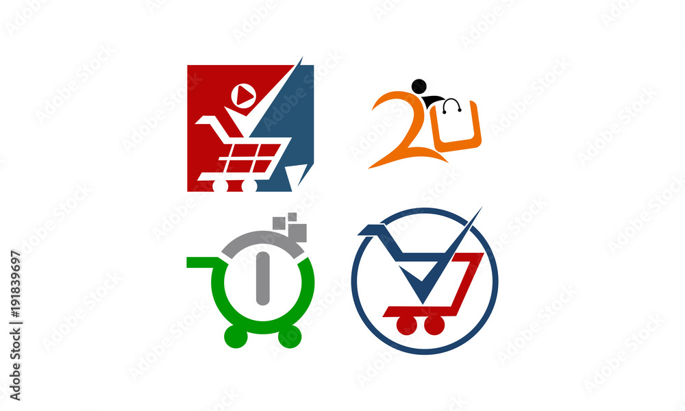 Shopping Online Template Set Shopping Online Template Set