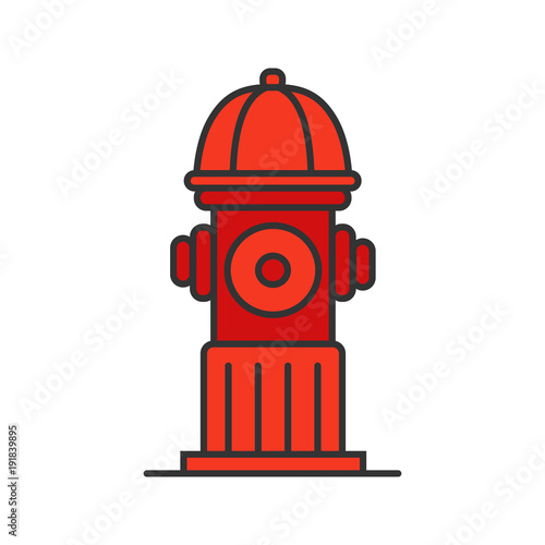 Hydrant color icon