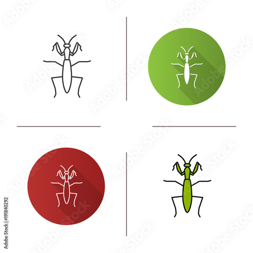 Praying mantis icon