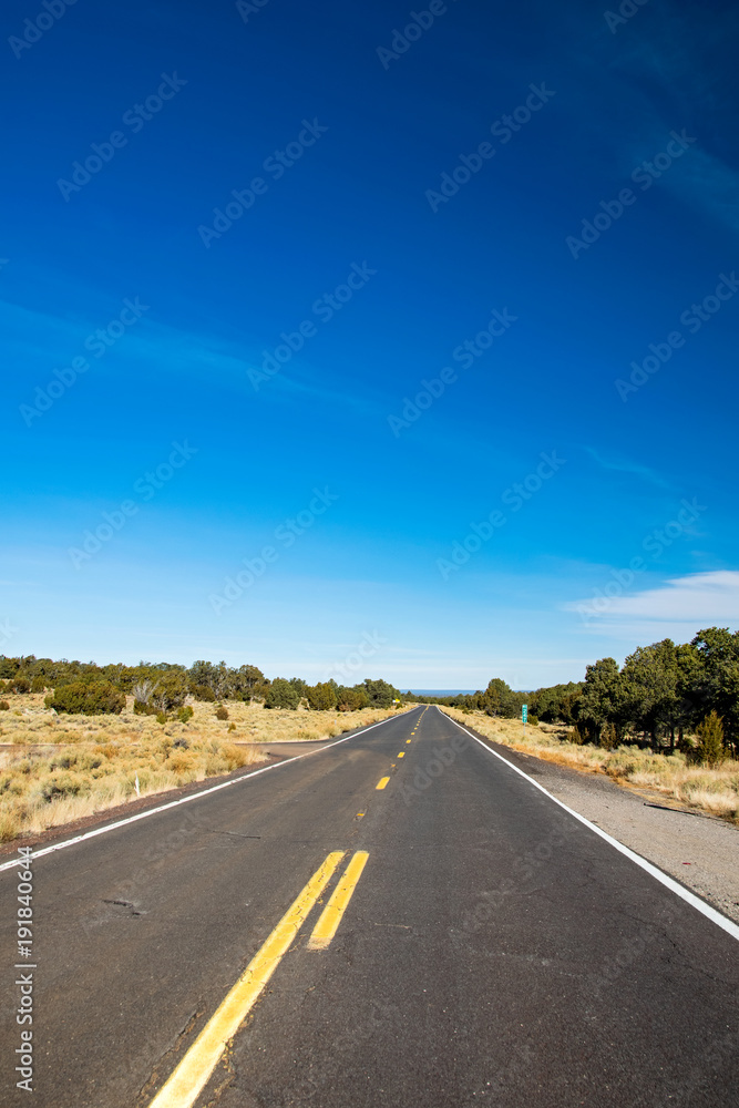 County road in Arizona, USA County road in Arizona, USA