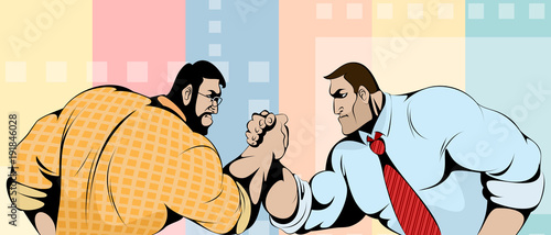 Struggle of businessmen