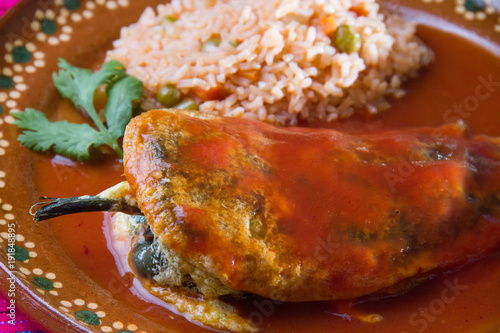 Mexican chile relleno photo