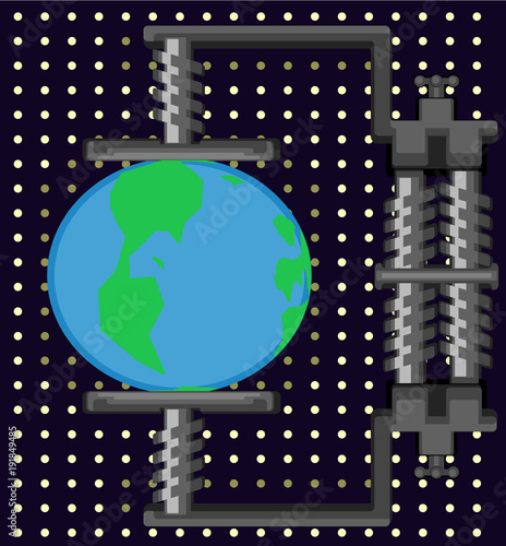 Globe Pressure Cartoon