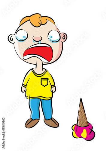 crying young boy behavior management