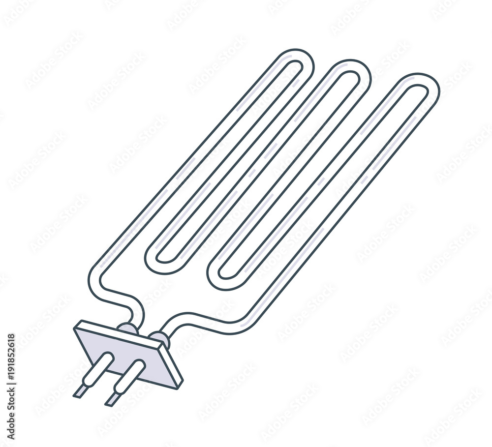 Obraz premium Metal Pipe Radiator Icon