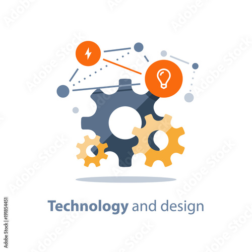 Design solutions, innovative technology, team work concept, new business, start up development, system integration