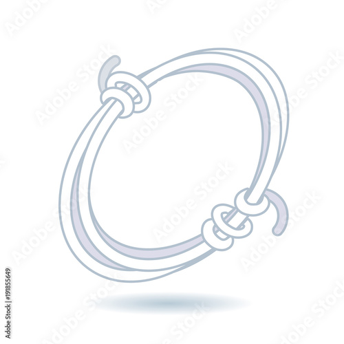 Metal wire linear icon