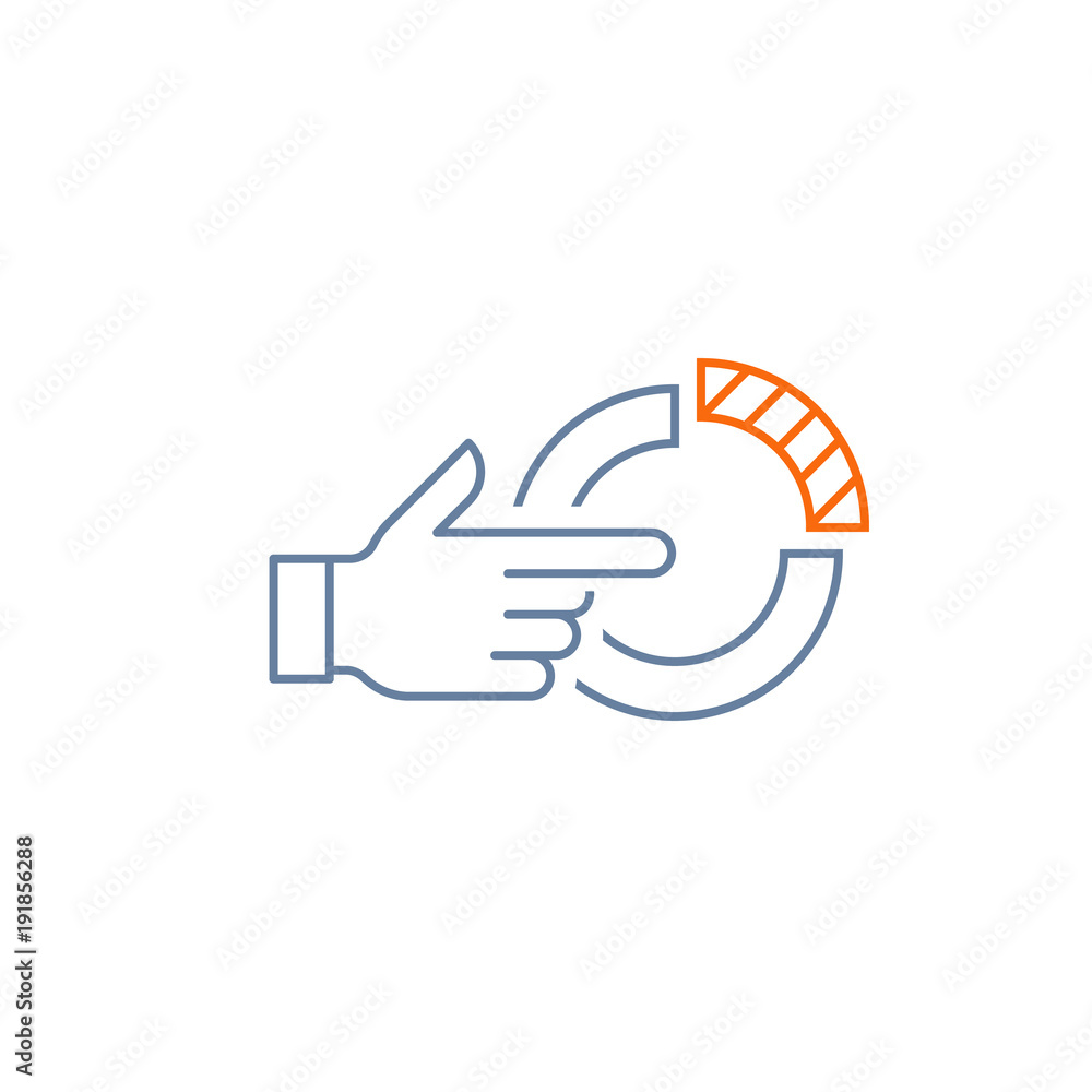 Touching finger, pointing hand, choosing concept, select option Touching finger, pointing hand, choosing concept, select option