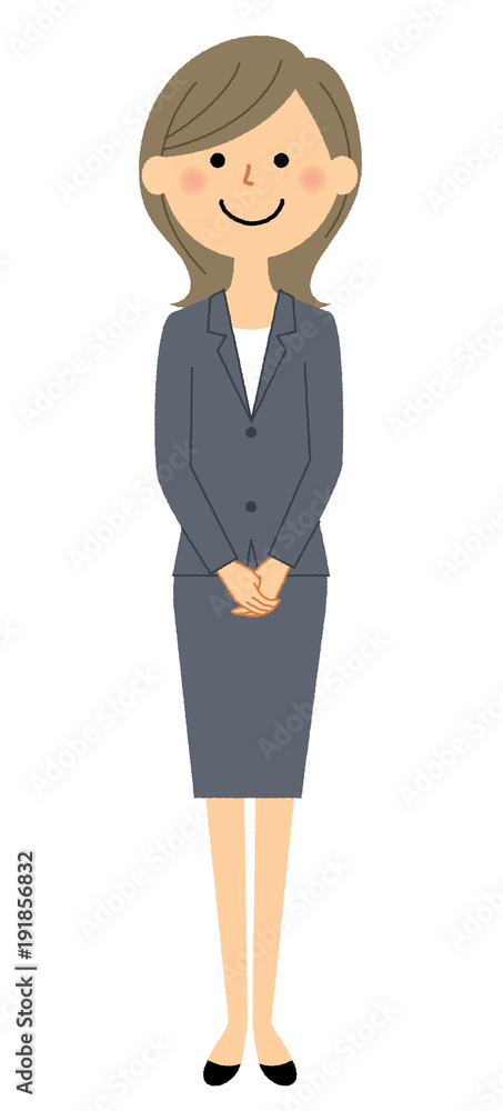 スーツの女性 スーツの女性