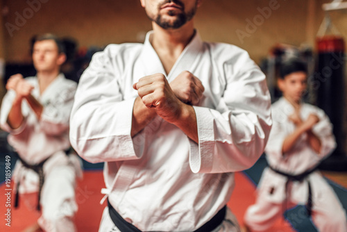 Fotografie, Tablou Martial arts fighters hone their skills