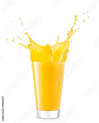 glass of splashing juice