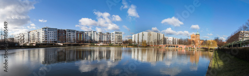 engelbecken pond berlin germany high definition panorama
