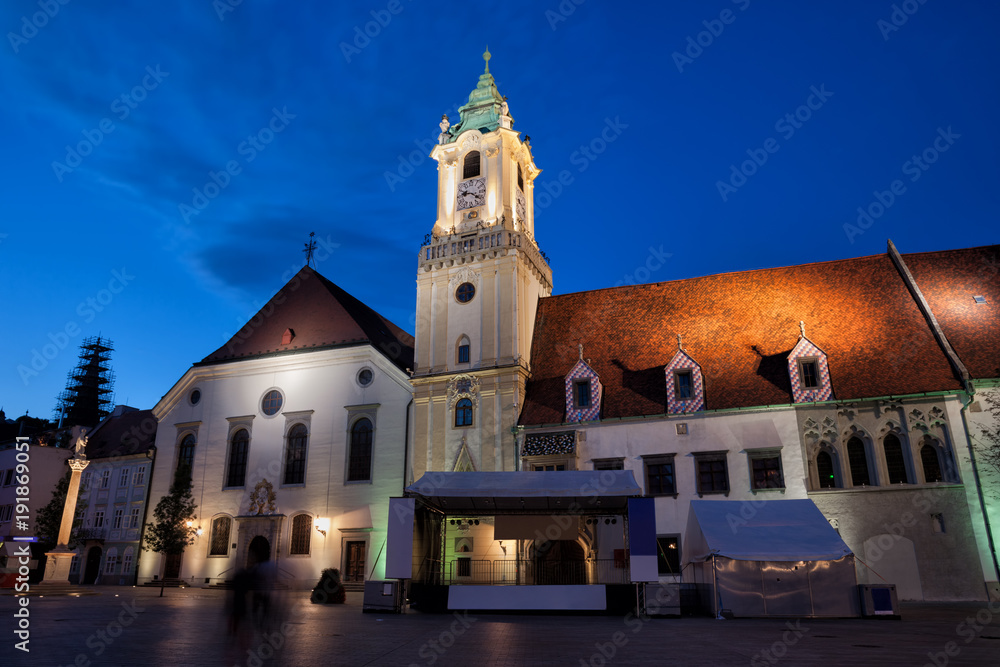 Nightfall In Bratislava Old Town