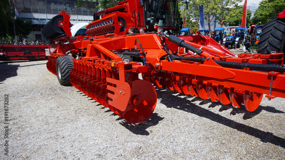 The disk harrow The disk harrow