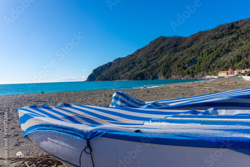 boats in the beach, Sestri Levante, Genoa