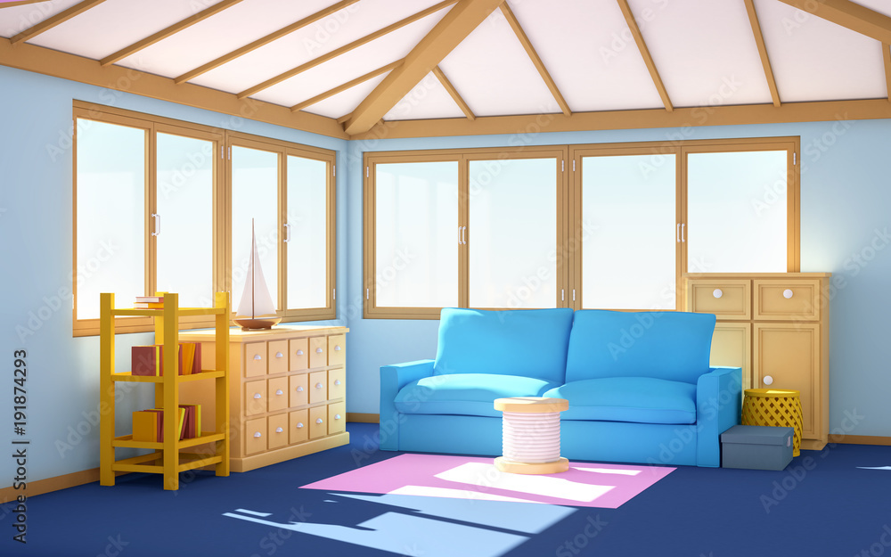 Fototapeta premium marine house interior