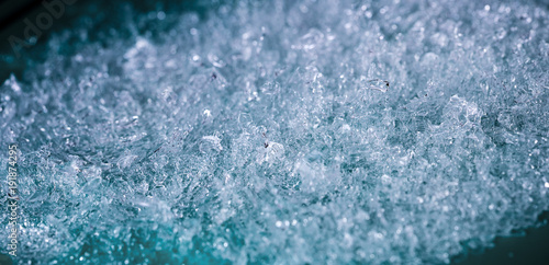 Ice crystals, background of ice texture