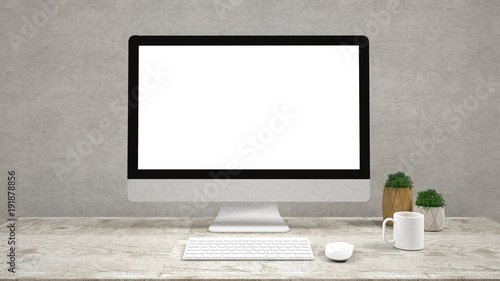 mock up poster frame in interior background,3D render