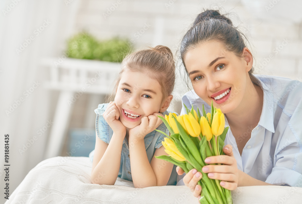 daughter congratulating mom daughter congratulating mom