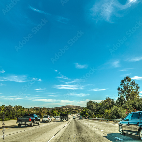 Traffic on Pacific Coast Highway southbound