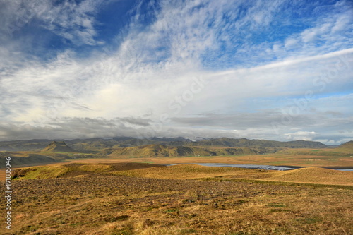Iceland. Stunning scenery of the southern coast near Cape Dyrholaey