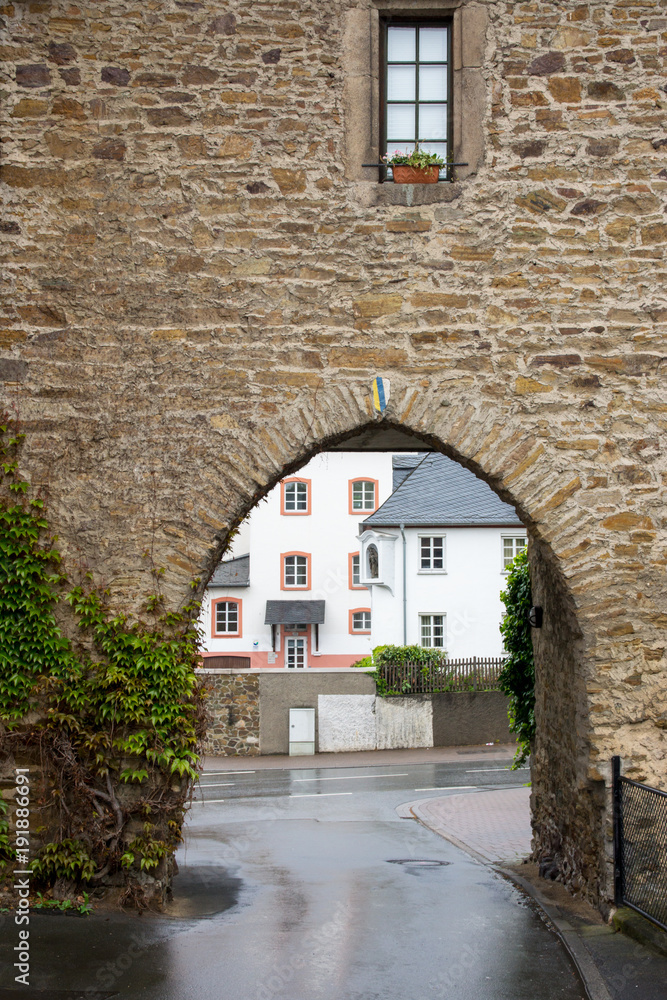 Fototapeta premium Limburger Pforte in Hadamar, Hessen