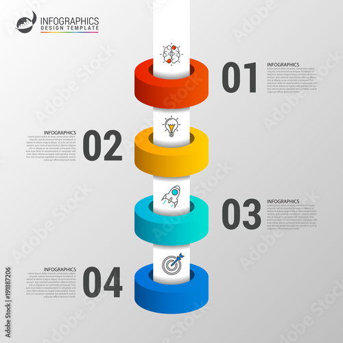 Timeline infographic design template. Business concept. Vector