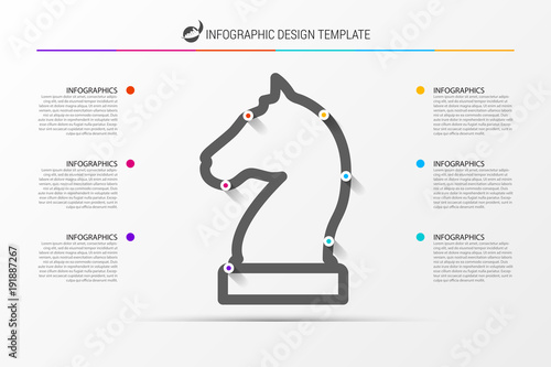 Infographic design template. Business strategy concept. Vector