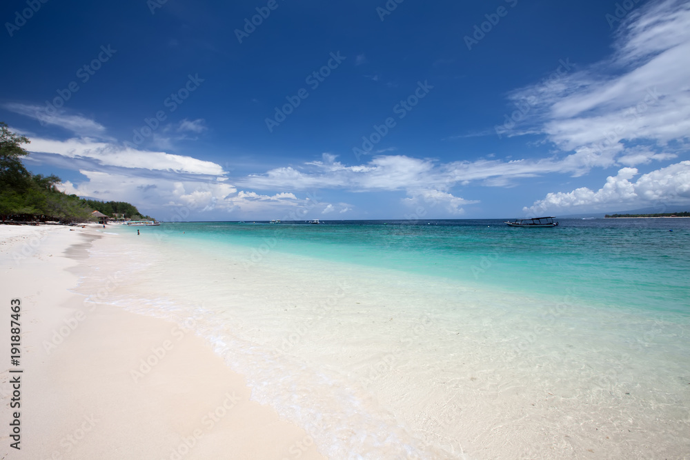 Beautiful seashore of Gili Meno island, Indonesia Beautiful seashore of Gili Meno island, Indonesia