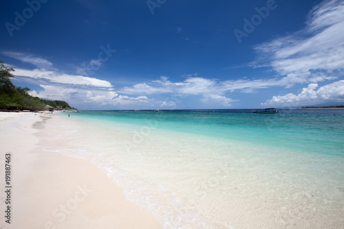 Beautiful seashore of Gili Meno island, Indonesia