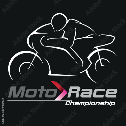 Vector abstract, motor racing championship symbol