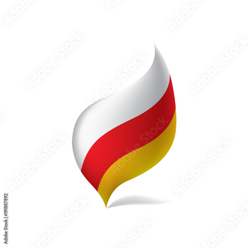 Free Download South Ossetia flag, vector illustration - GFXLoad
