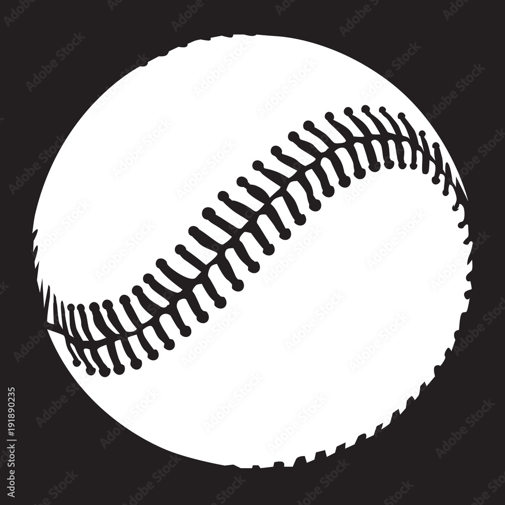Baseball ball white Baseball ball white